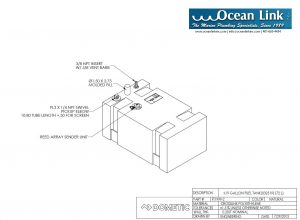 19 gallon rectangular marine fuel tank Moeller FOLT1999-2M