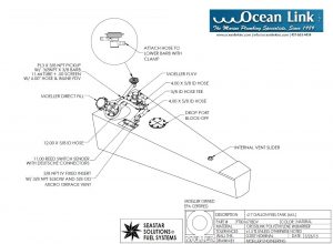 17 gallon marine fuel tank Moeller custom shape FOLT001671BDV