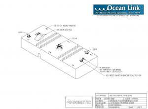 82 gallon marine fuel tank Moeller belly shaped FTA001129BR